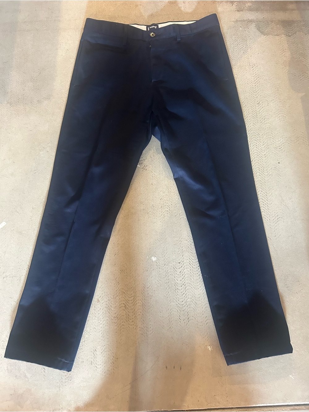 BOGO Lands' End Navy Straight-Leg Chinos 33x31